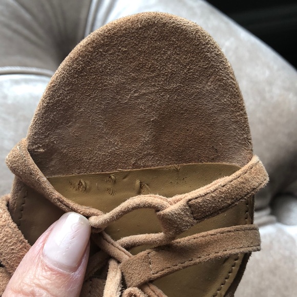 Coach Suede Lace up Stiletto Sandals - Picture 5 of 5